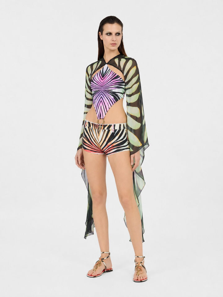 Conjunto de body con alas y shorts