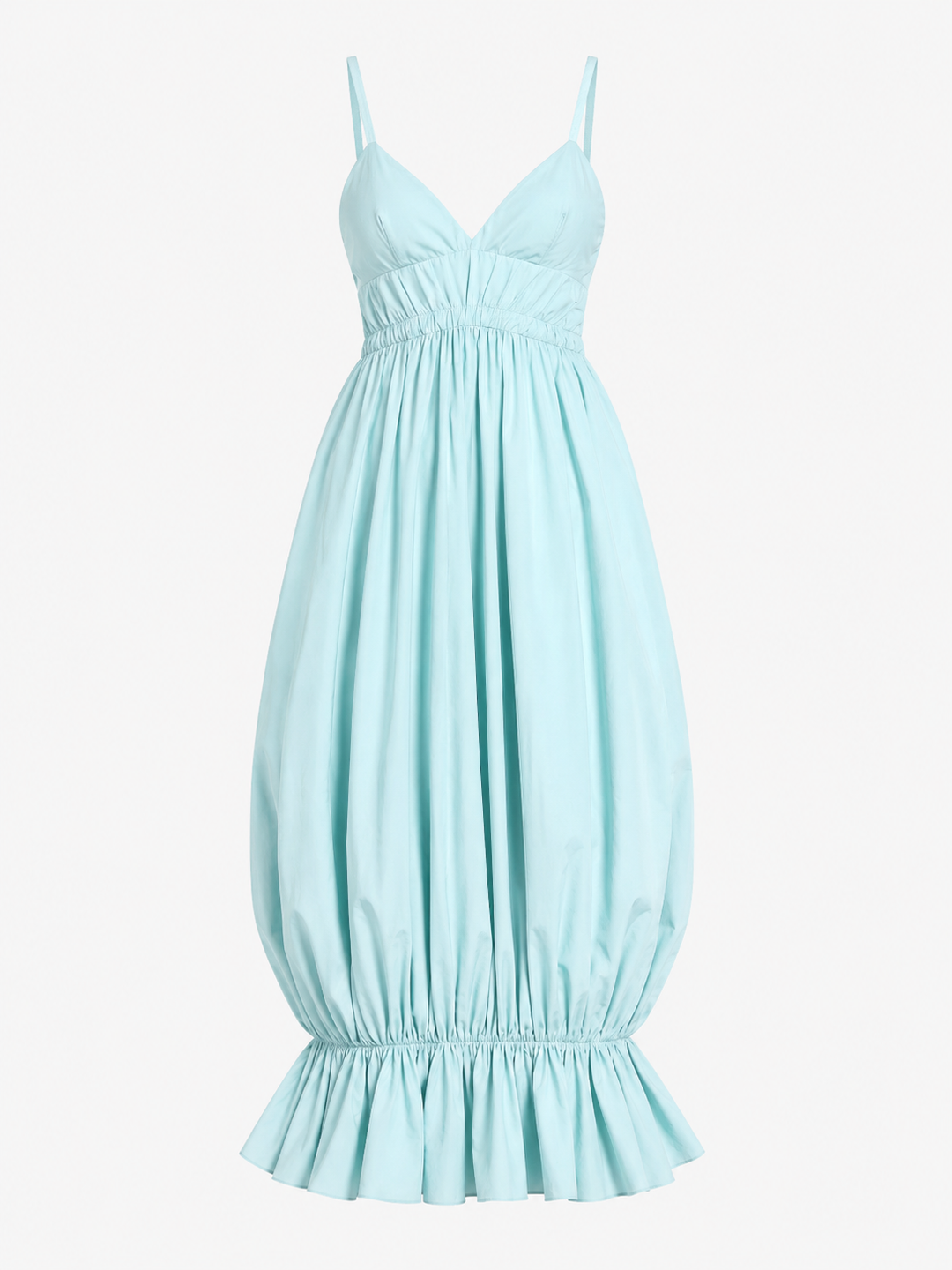 Midi šaty Aqua Ruffle