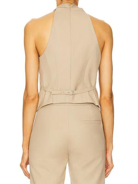 Cross Halter Neck Vest Top