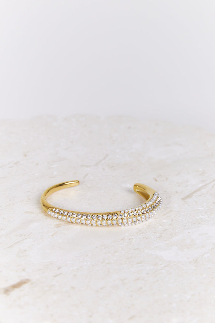 Bracciale con cristalli Desire placcato in oro 18k. Oro