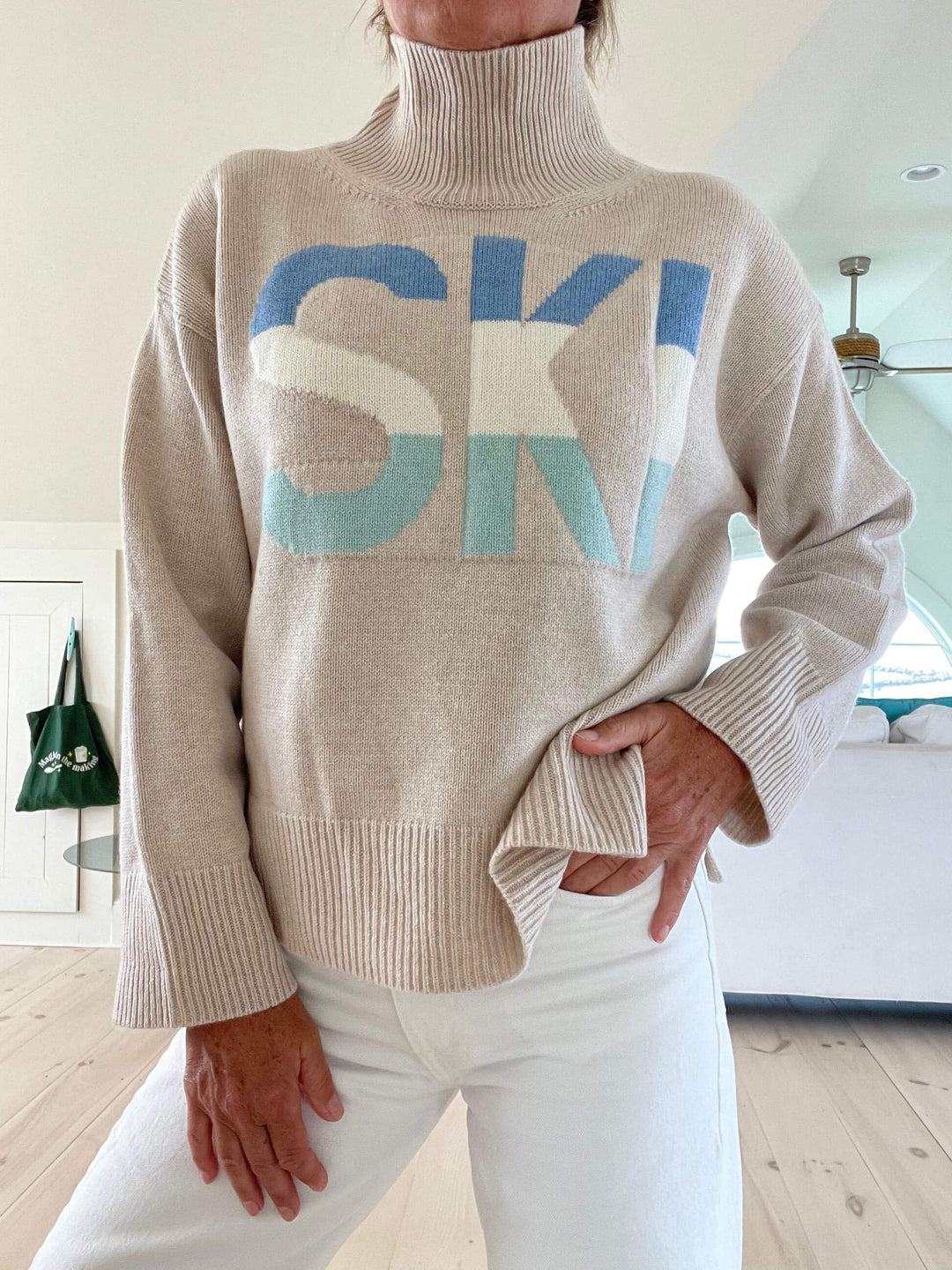 Retro Cashmere Turtleneck Skijumper