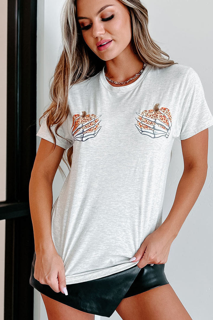 Pinakamahusay na Pumpkins In The Patch Graphic T-Shirt (Heather Oatmeal)