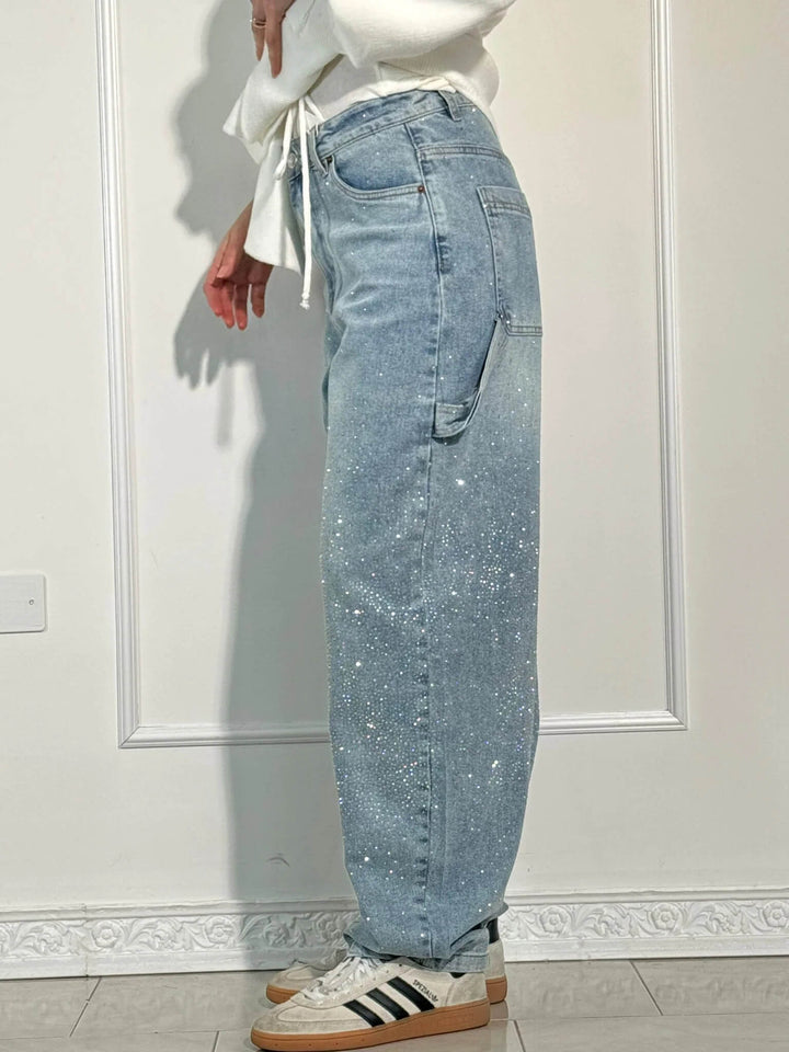 Jeans de Denim Balloon Carpenter Shine