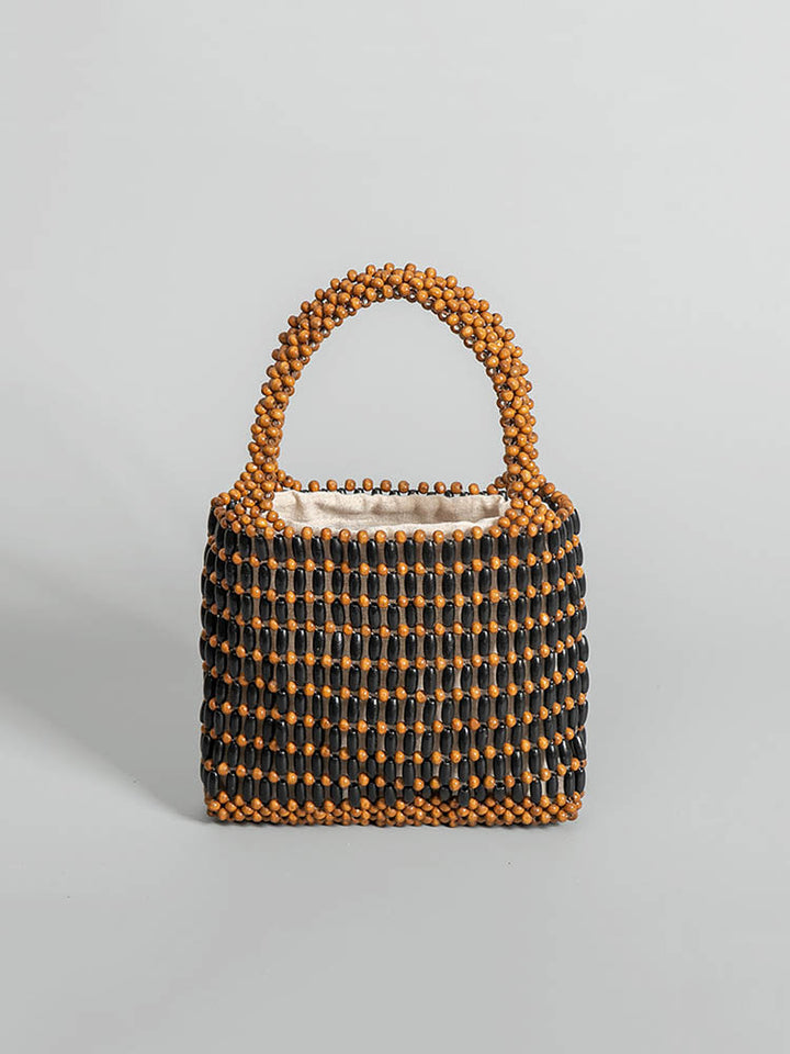 Ξύλινη τσάντα με χάντρες
