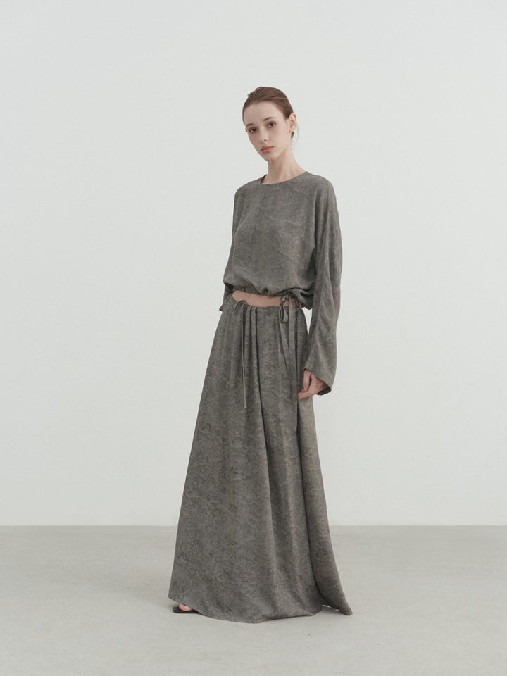 Linen Cropped Langermet skjorte