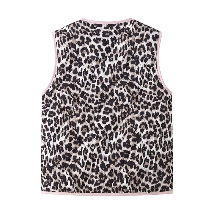 Leopard Print At Bow Waistcoat