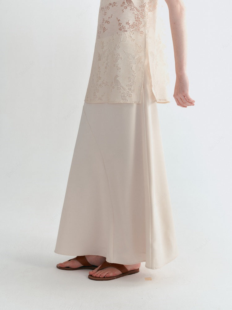Korean Style Casual High-Waist A-Line Skirt