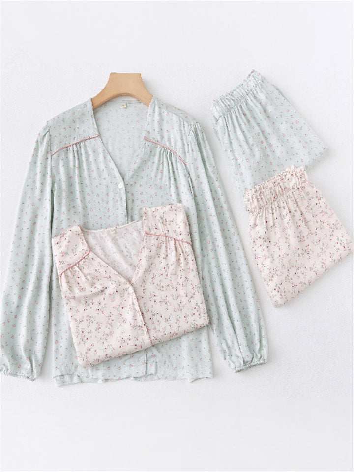 Petite Floral Satin Sleepwear Set