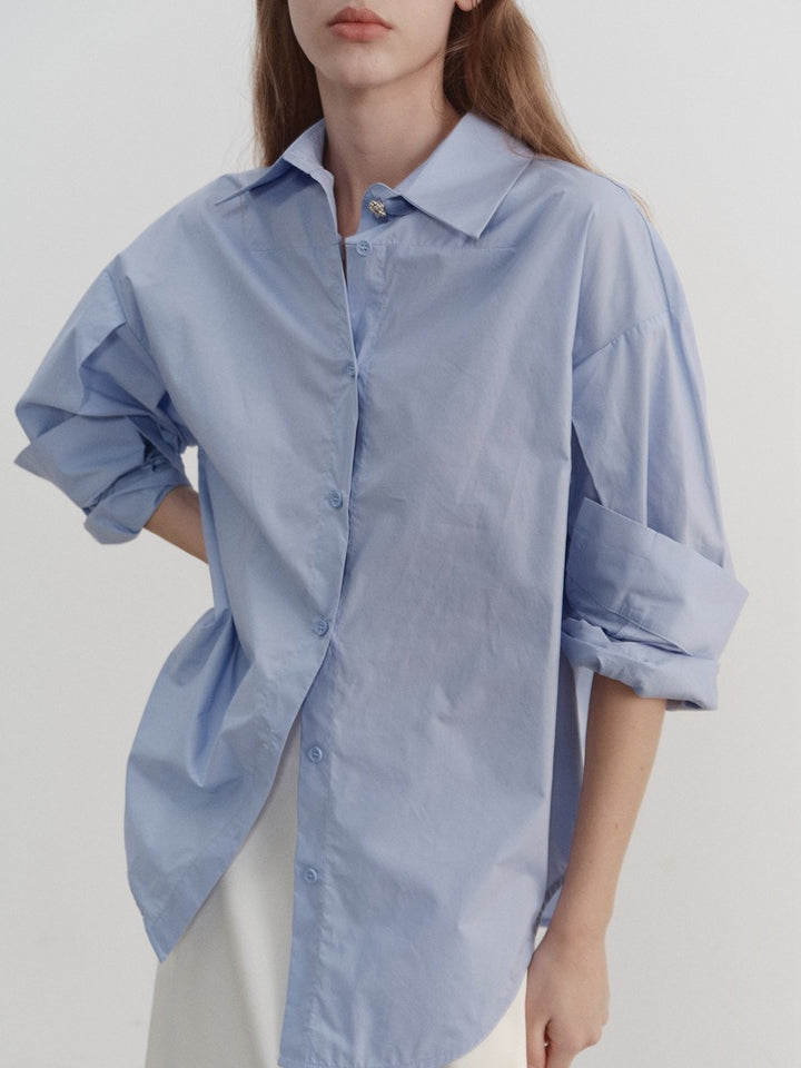 Camicia rilassata oversize minimalista