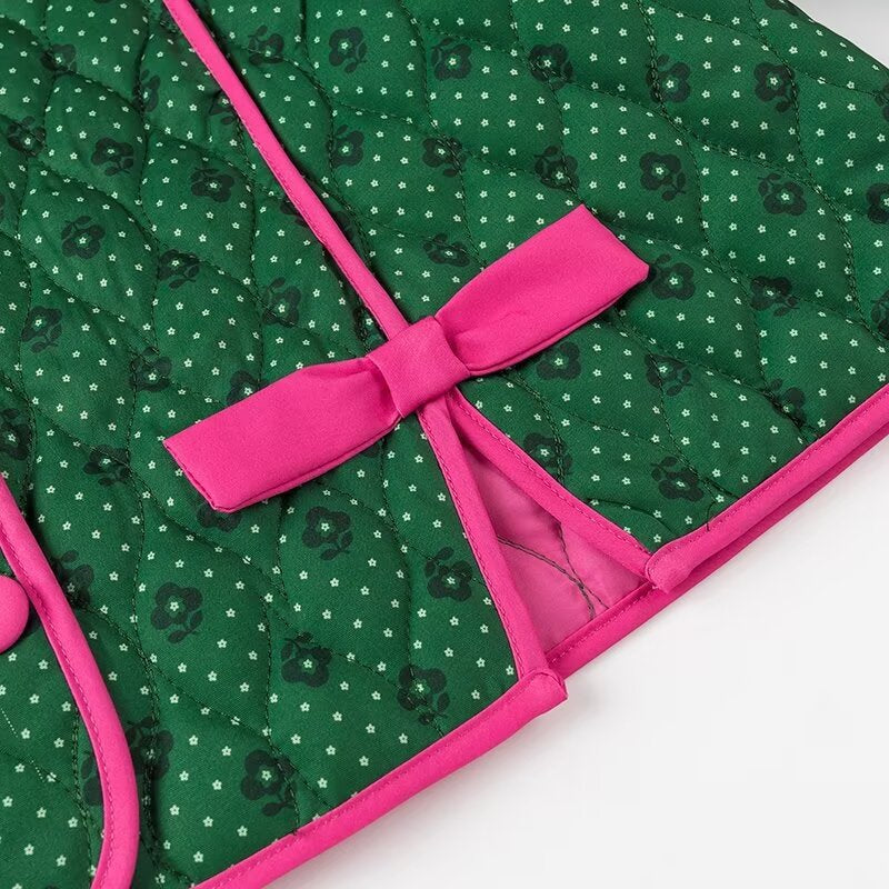 Kurtka Green Life Pink Bow