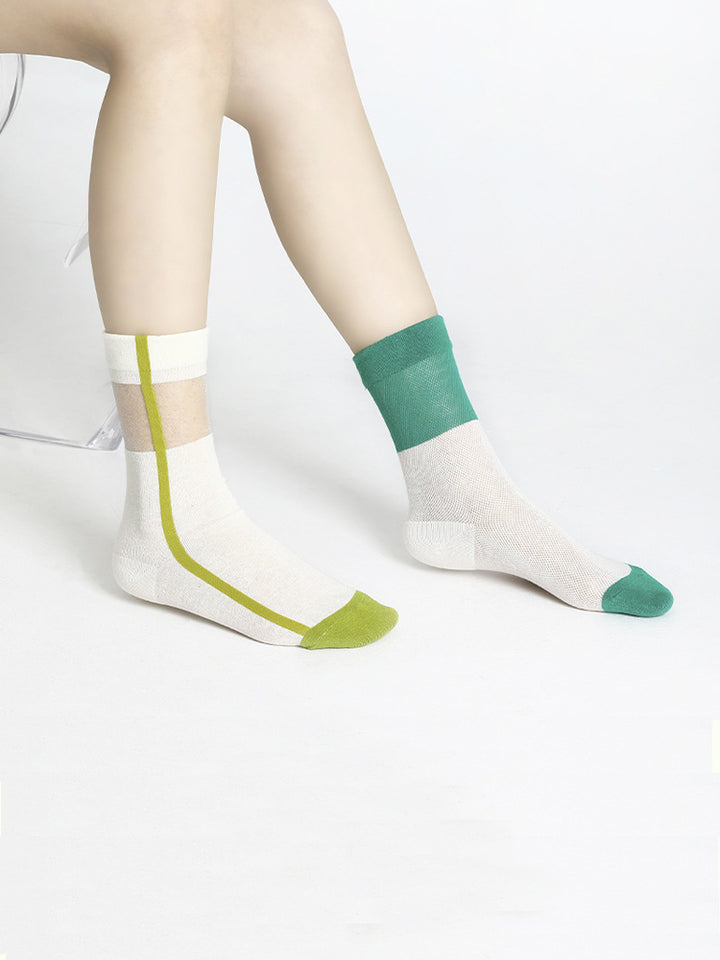 Ultra-Thin Sheer Crystal Glass Silk Socks