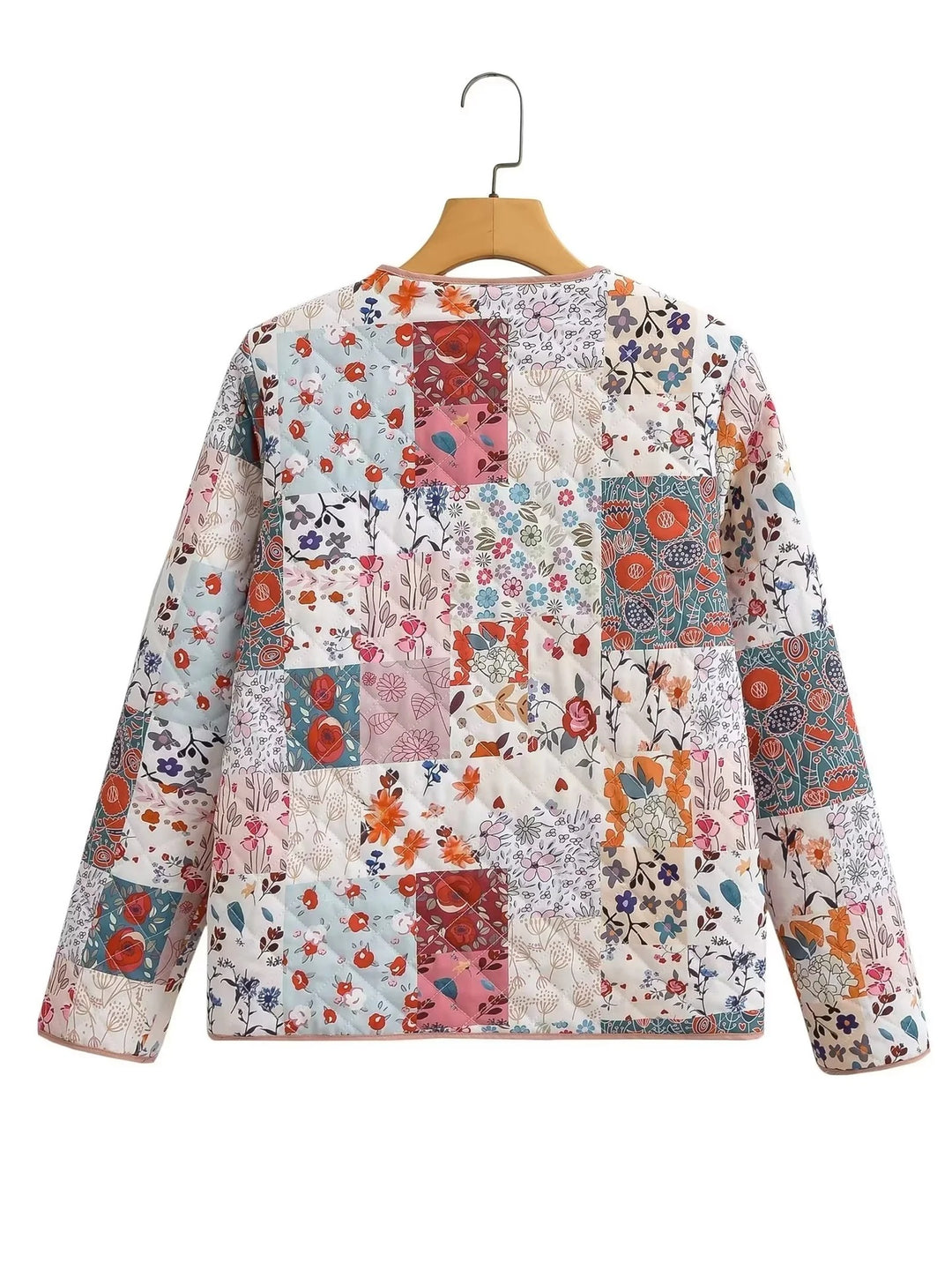 Patchwork Pattern Printed Jacket