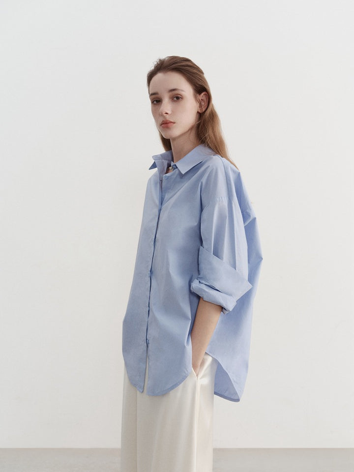 Camicia rilassata oversize minimalista