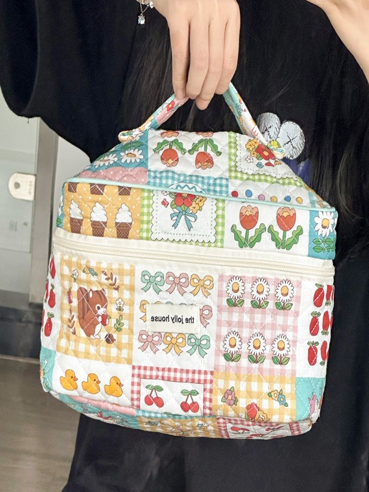Borsa per il trucco da giardino colorata