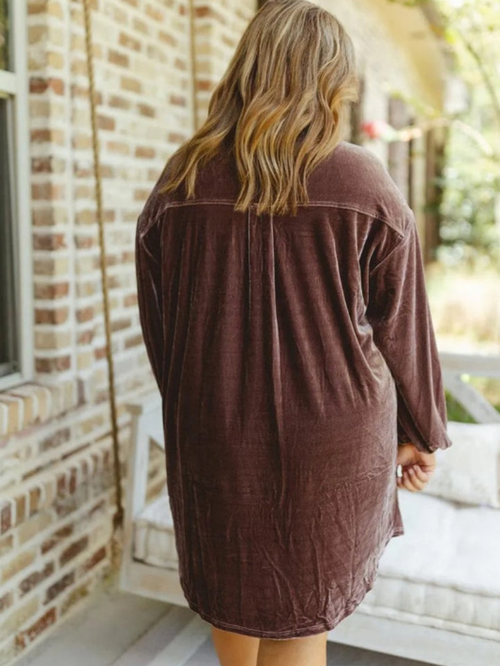 Casual Loose Shirt Dress