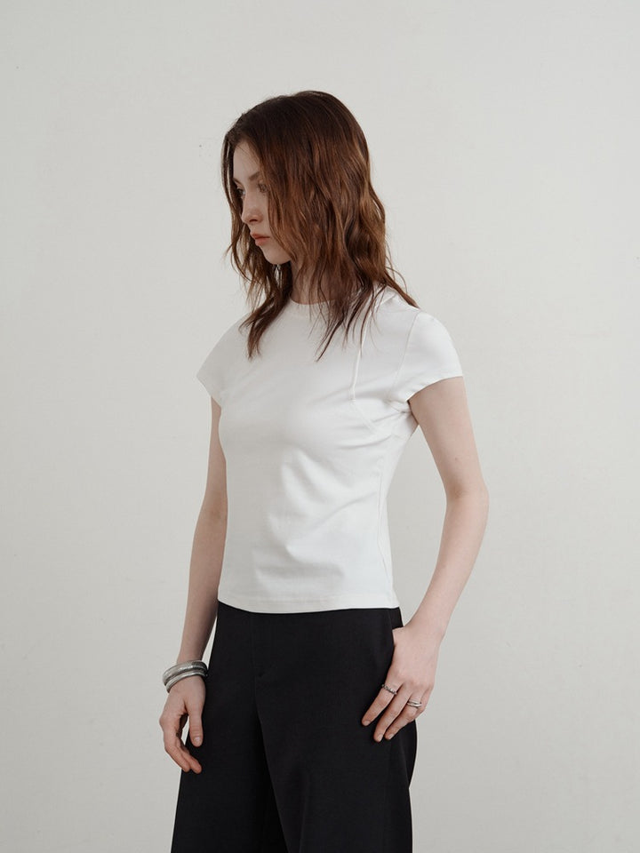 Casual Slim-Fit kortärmad T-shirt