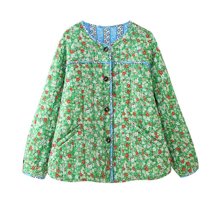 Veste ample à imprimé floral Green Mood