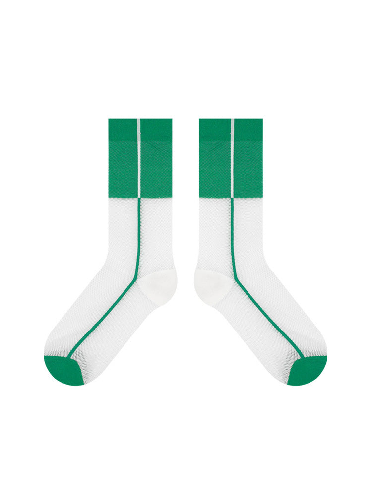 Ultradunne zijden sokken van kristalglas