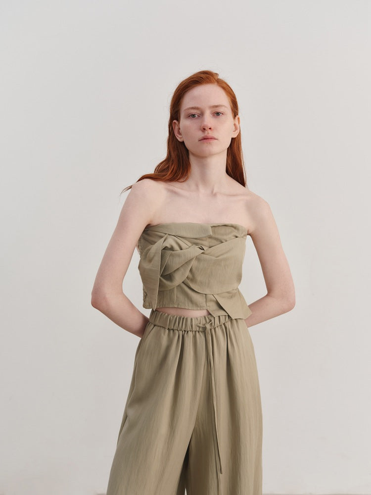 Μπλουζάκι Tencel Off-Shoulder