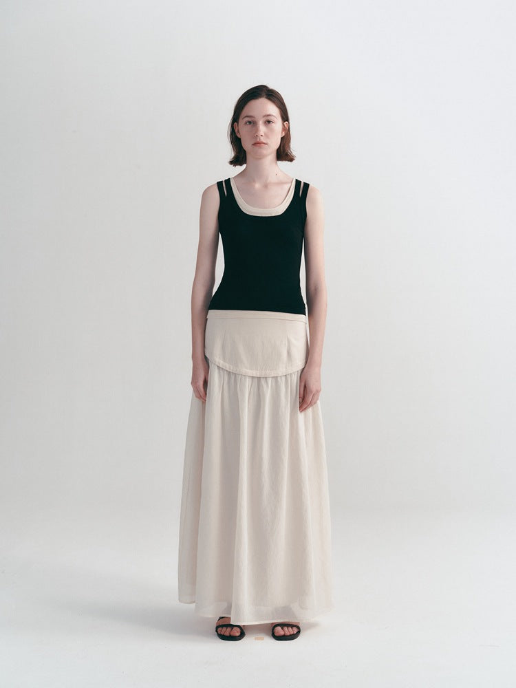 Korean-Style Casualless Sleeveless Fitted Tank