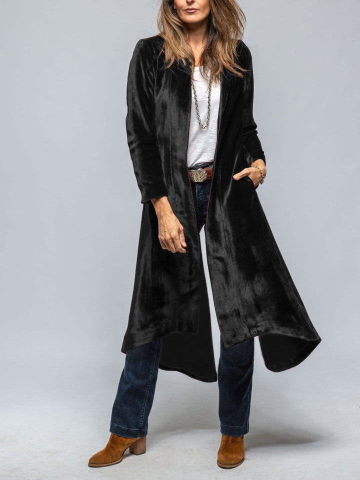 Mahabang Cardigan Trench Coat