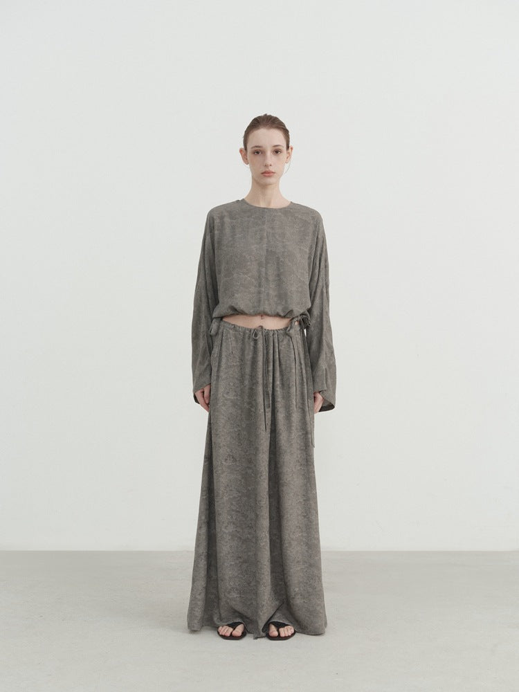 linen-high-waisted-drawstring-skirt