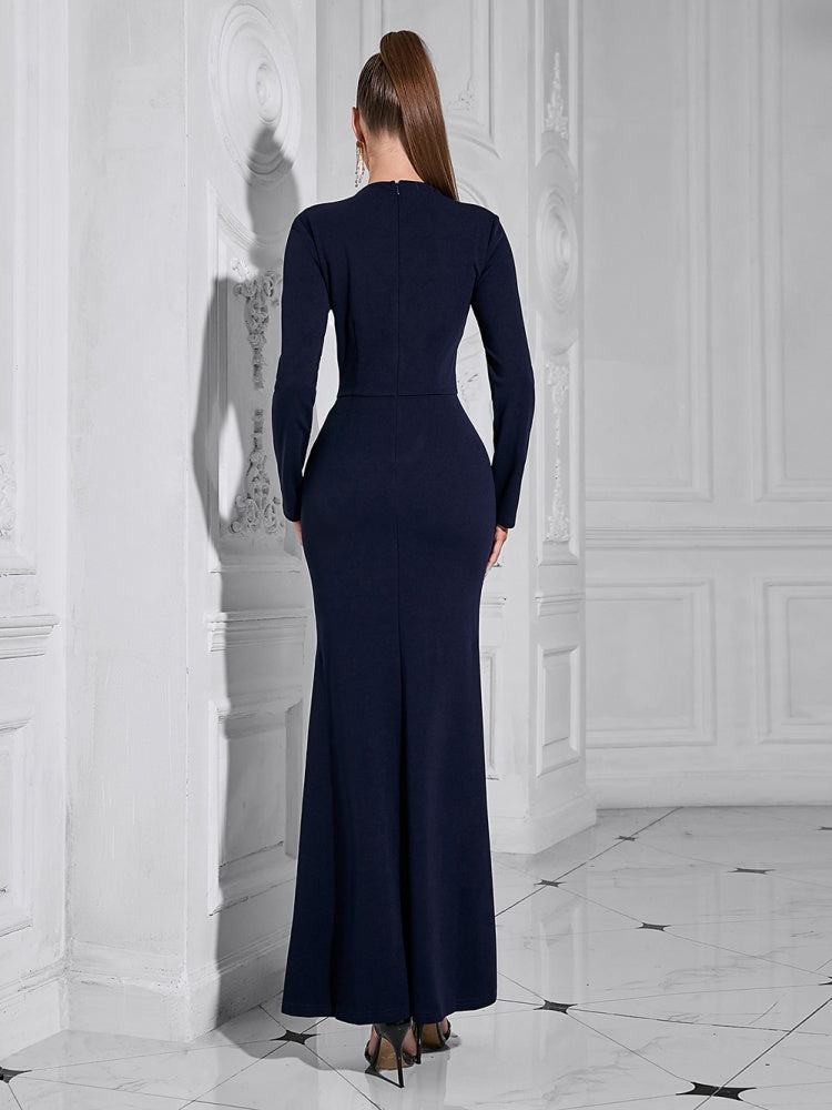 Rochie Bodycon Simplă Chic cu Spate Gol