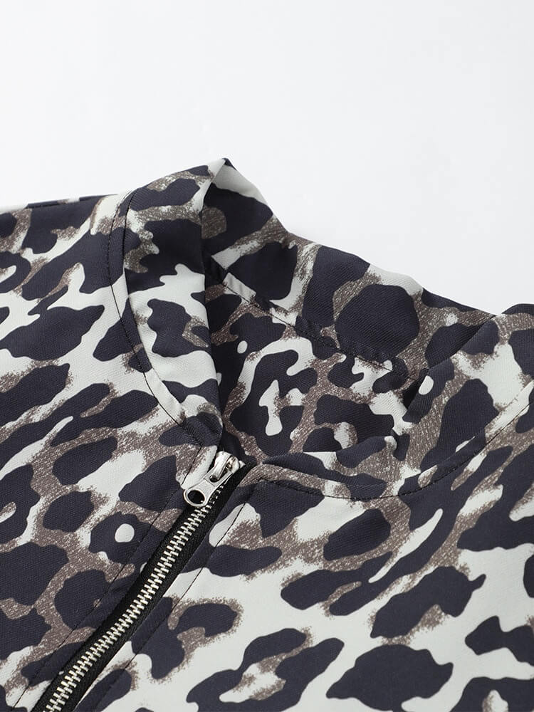 Lässige Jacke mit Animalprint