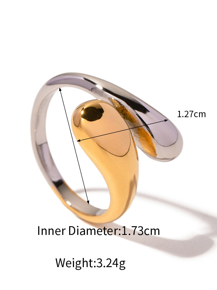 Jessica Drop Ring Gold-Silver