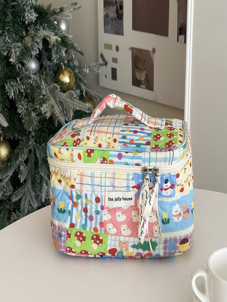 Borsa per il trucco da giardino colorata