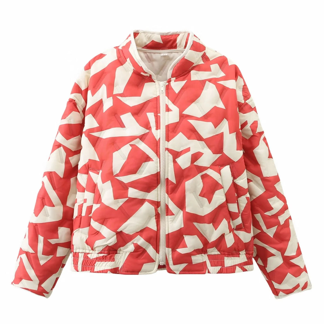 Chaqueta con estampado irregular