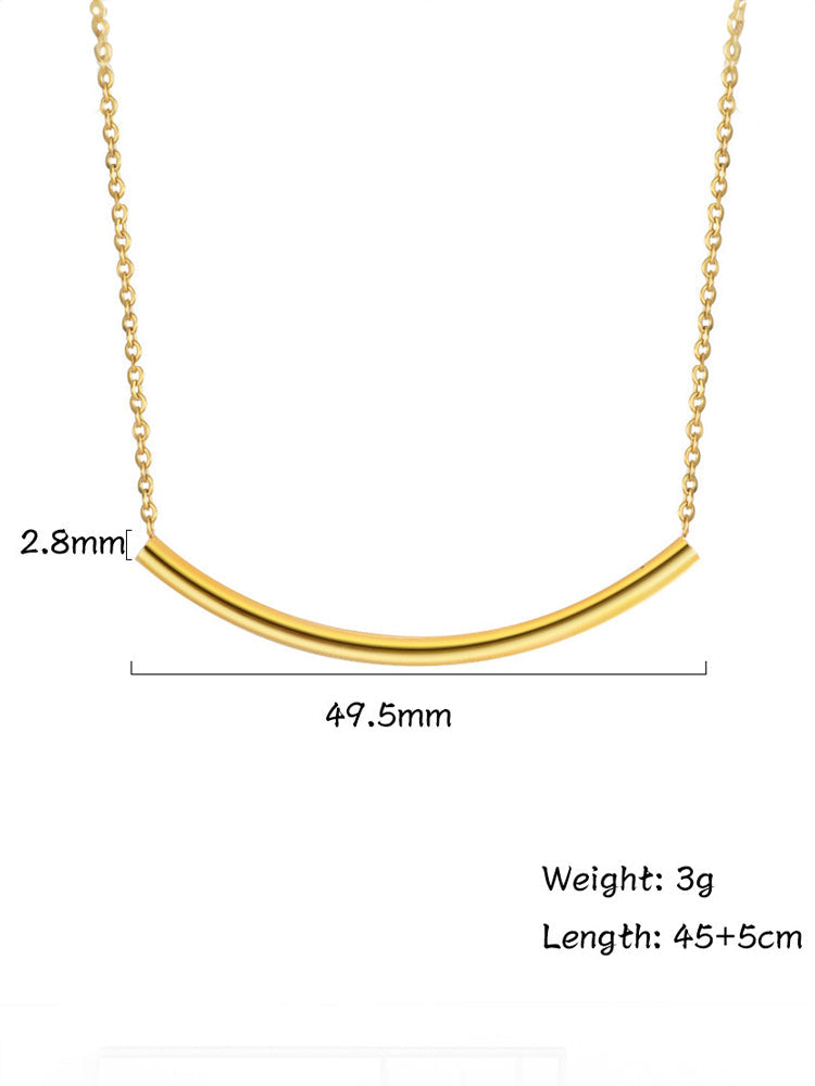 LUXE Curved Bar Necklace