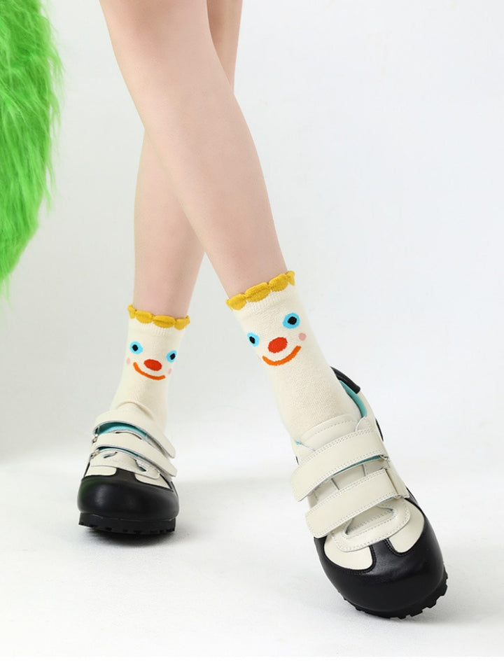 Fun and Cute Cartoon Pattern Cotton Socks