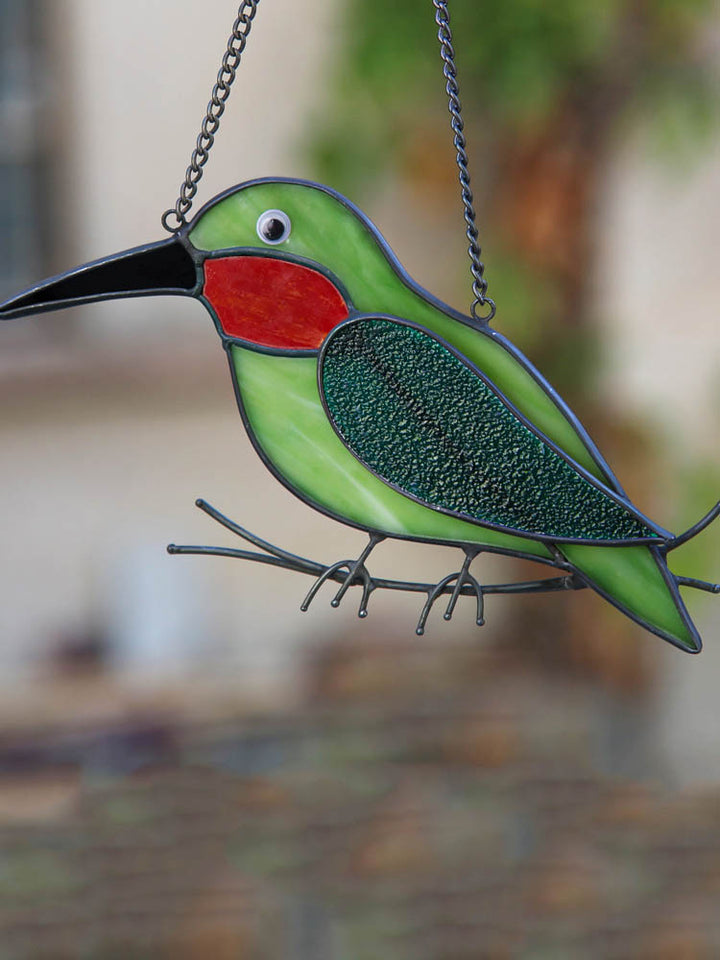 Grøn Hummingbird" hængende dekoration
