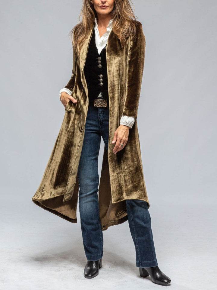 Langer Cardigan-Trenchcoat