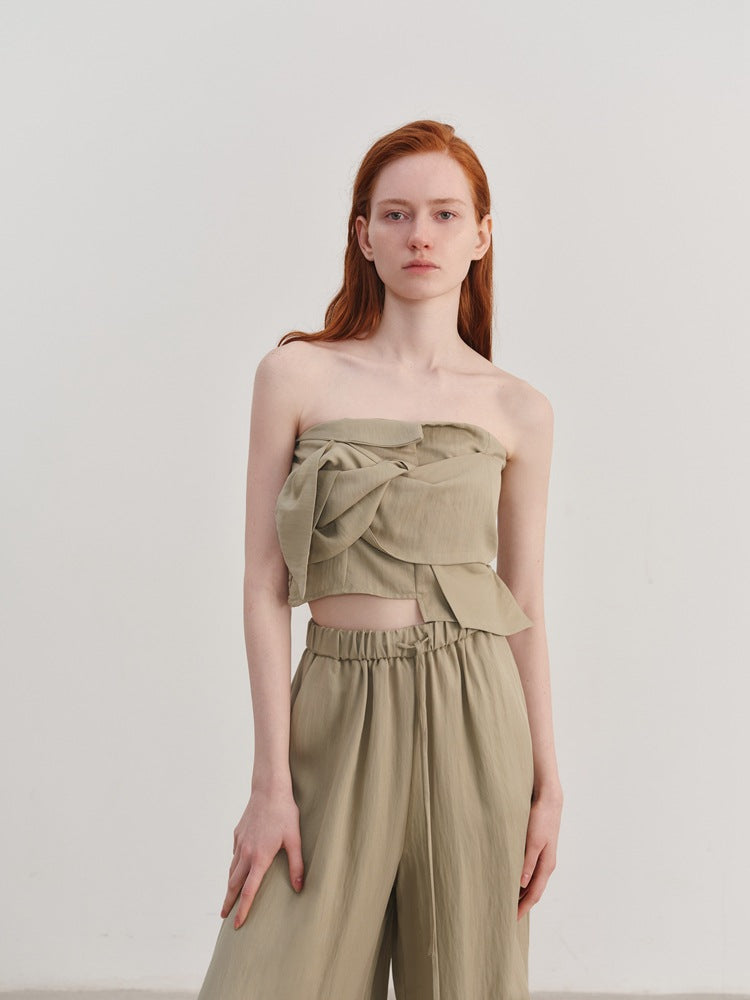 Μπλουζάκι Tencel Off-Shoulder