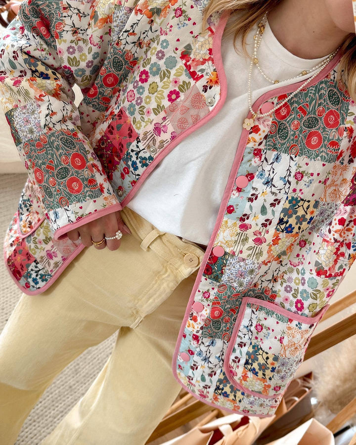 Jacke mit Patchwork-Muster