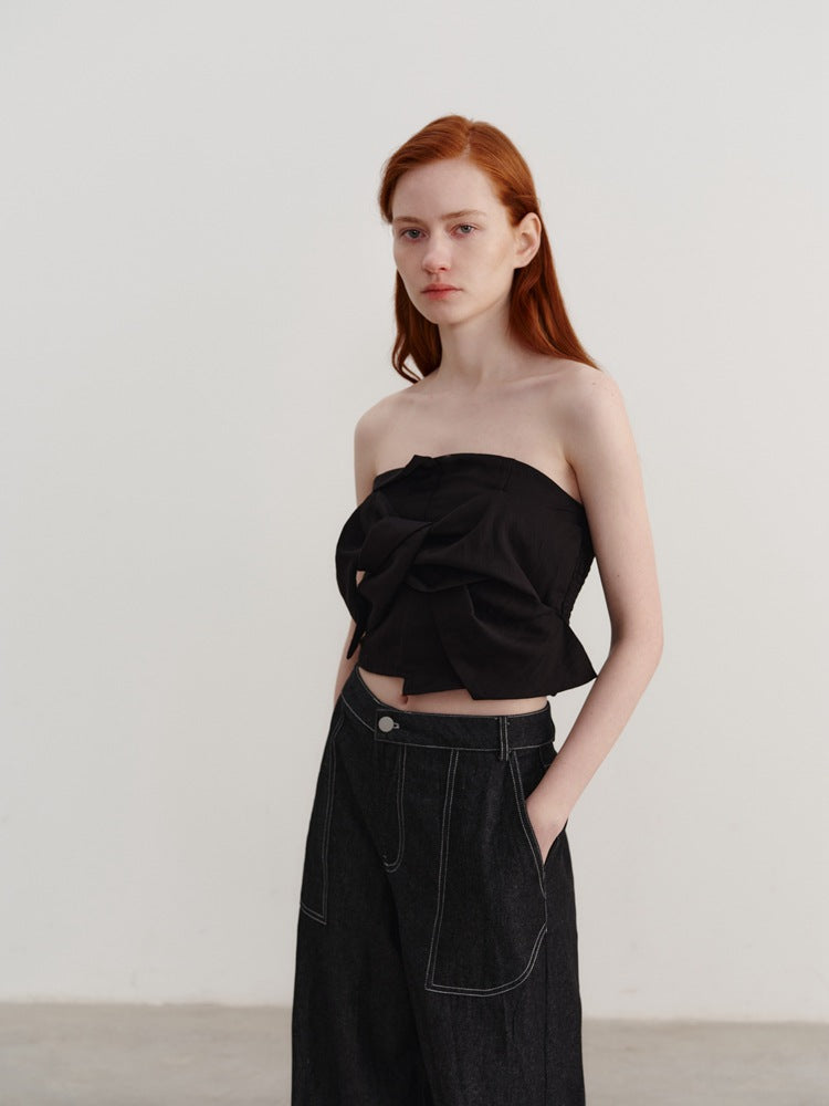 Μπλουζάκι Tencel Off-Shoulder