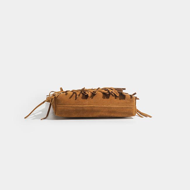 Western Cowboy Brown Fringe Crossbody Bag