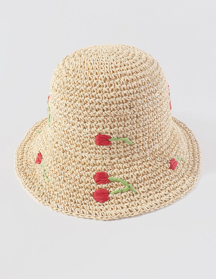 Hinabi na Flower Bucket Hat