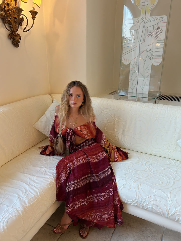 Boho slipskørt sæt