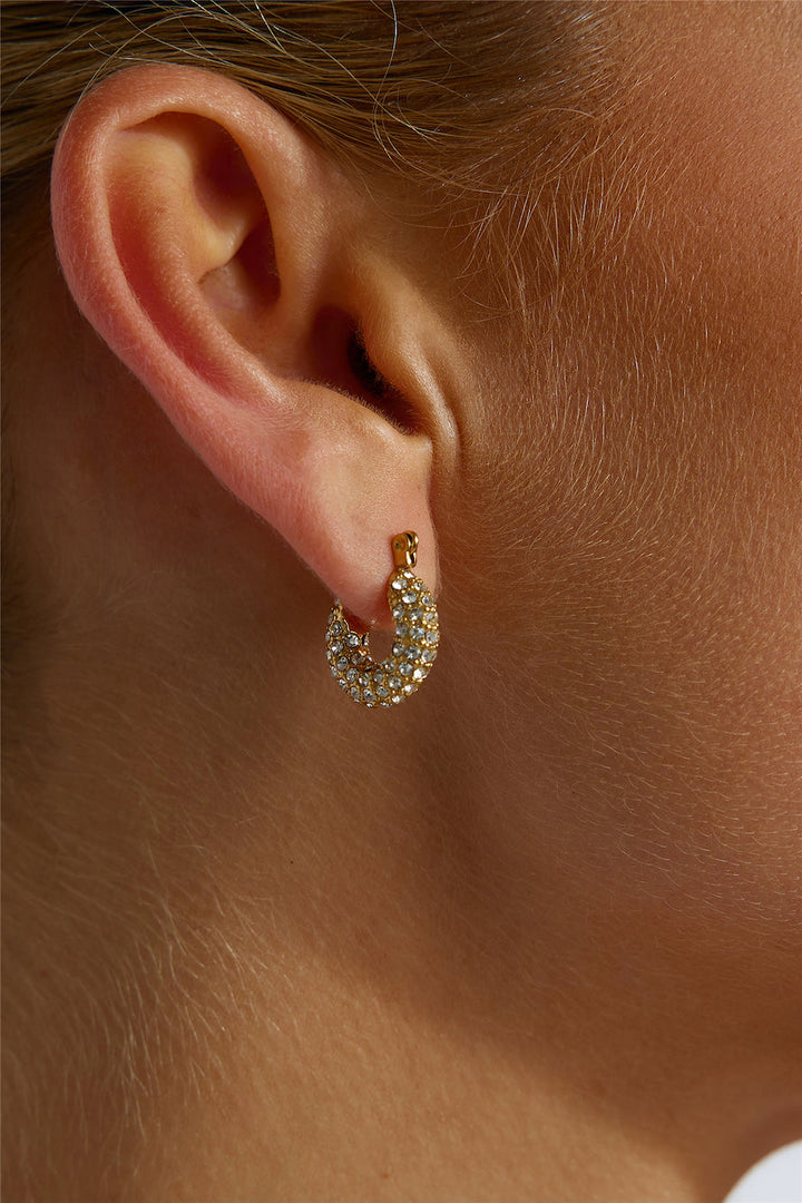 18k Gold Plated Be My Treasure Earrings Gold
