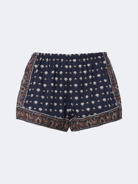 Set mit Shorts und Oberteil im Küstenrand-Print