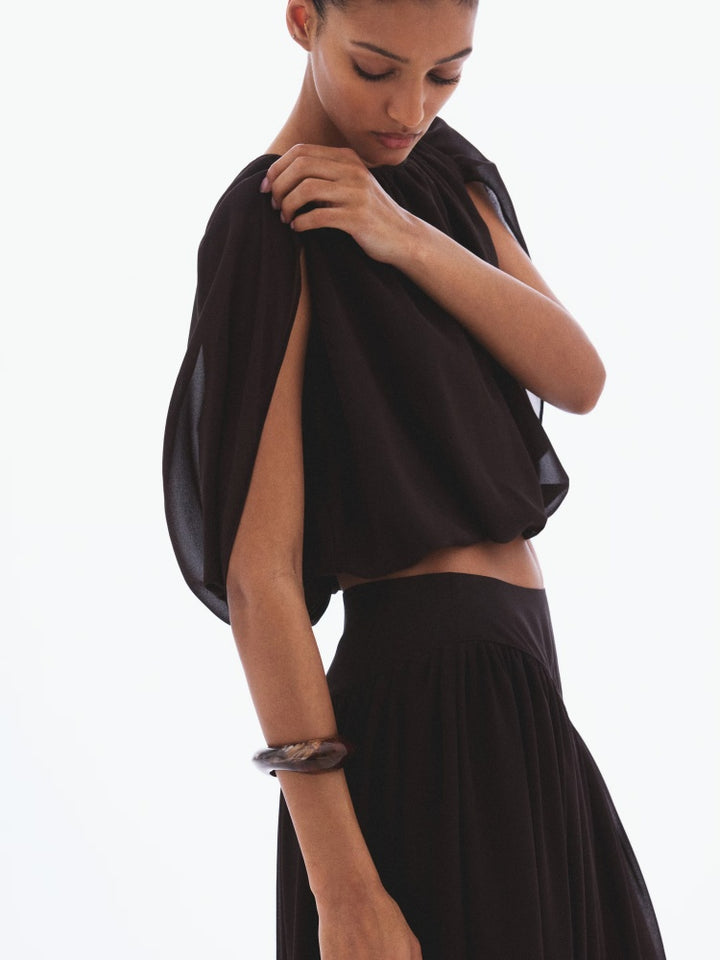 Set gonna corta e mantella Sheer Cocoon
