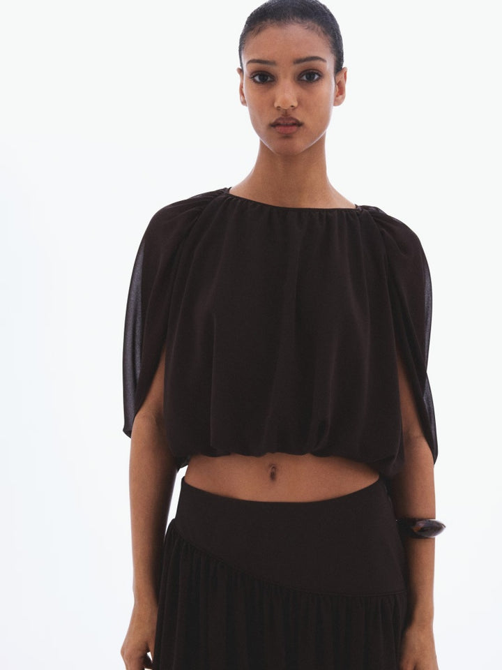 Set gonna corta e mantella Sheer Cocoon