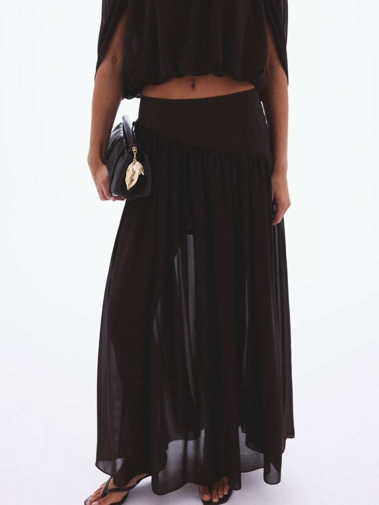 Set gonna corta e mantella Sheer Cocoon