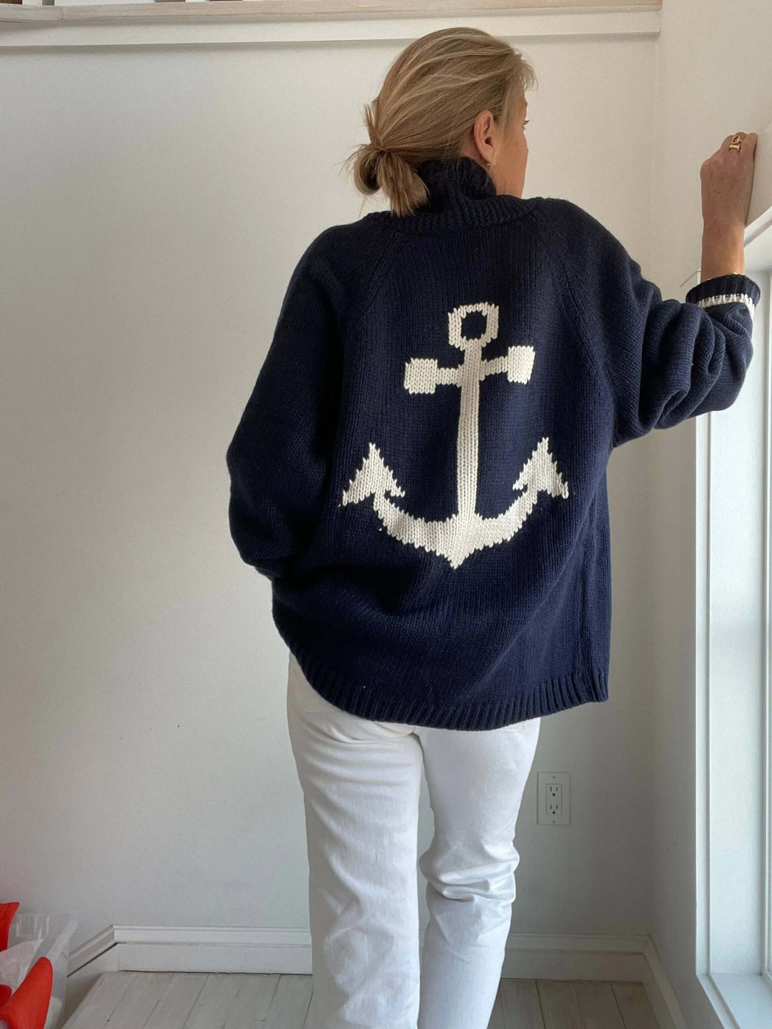 Varsity Chunky Anchor Hırka-Lacivert