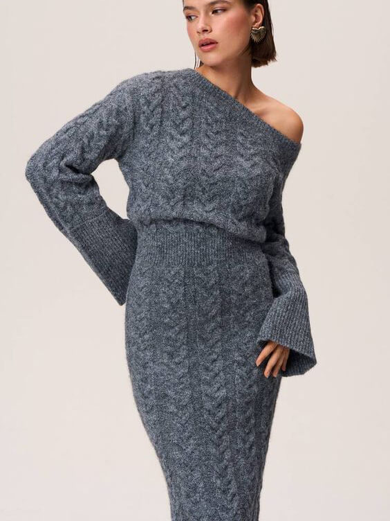 Aaron Knitted Midi Dress