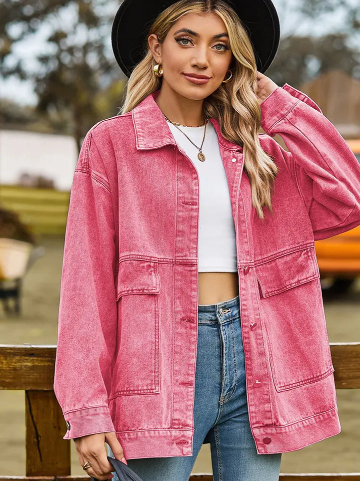Vintage Oversized Denimjacka