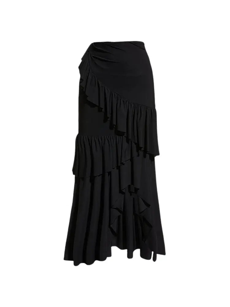 Off-shoulder gestreept badpakset